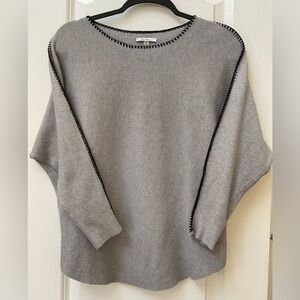 Vila Milano Stitch Trim Dolman Sleeve Sweater